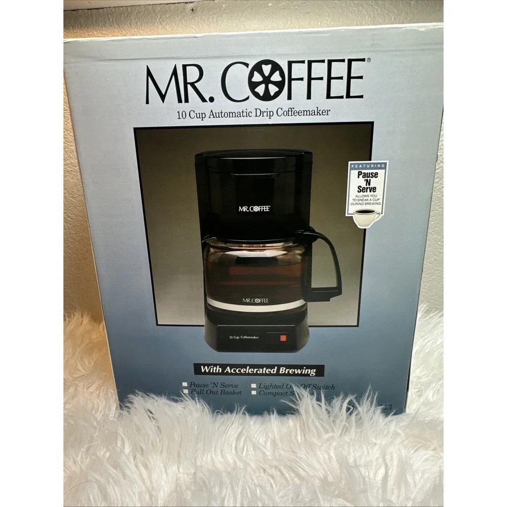 $83 🌙 NEW IN BOX Vtg Mr Coffee 10 Cup Brew Model BL113 Coffee Maker Black NEW